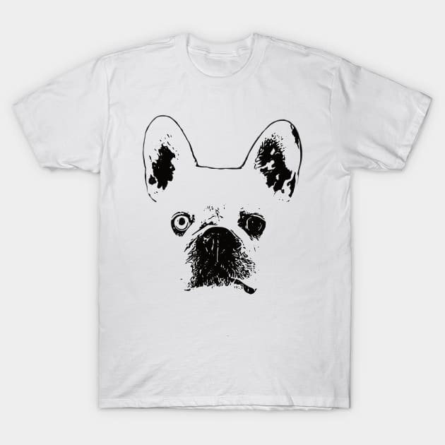 French Bulldog Face T-Shirt by DoggyStyles